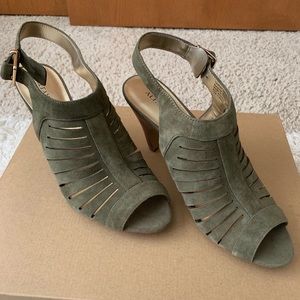 Alfani Olive Kitten Heel Sandal